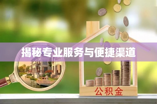浦北揭秘专业服务与便捷渠道