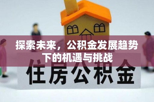 浦北探索未来，公积金发展趋势下的机遇与挑战